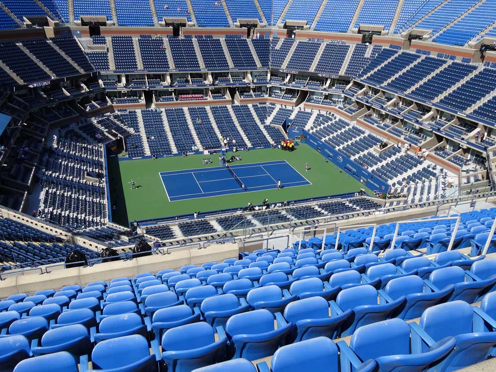 Arthur Ashe Stadium View From Promenade 309 Vivid Seats