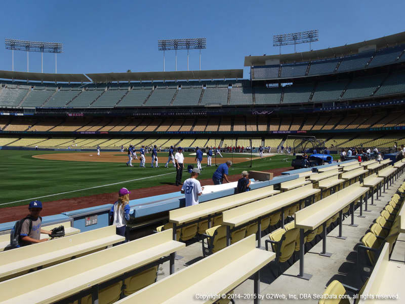 Dodger Stadium View From Baseline Club 39 Vivid Seats