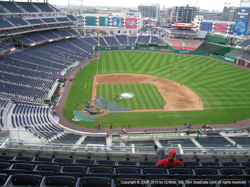 Nationals Park View From Upper Gallery Infield 417 Vivid Seats