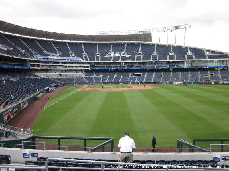 Kauffman Stadium View From Outfield Plaza 251 Vivid Seats