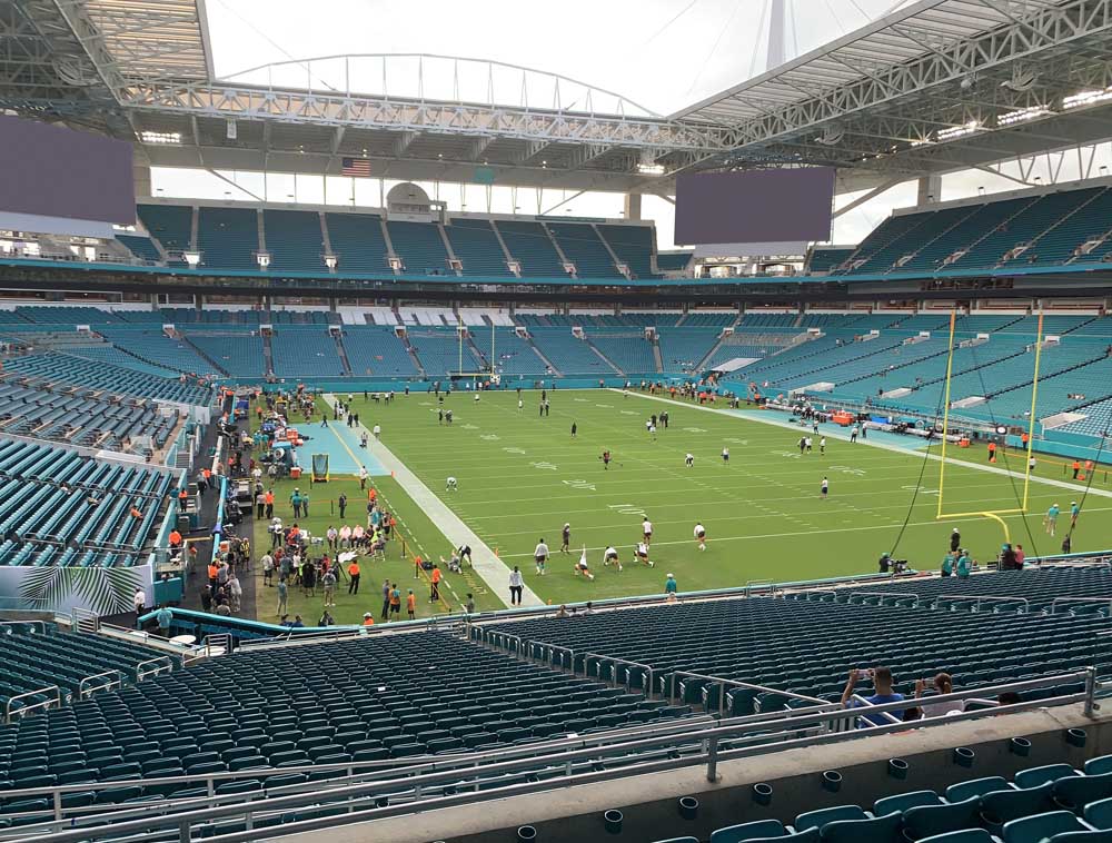 Hard Rock Stadium View From Club Level 235 Vivid Seats