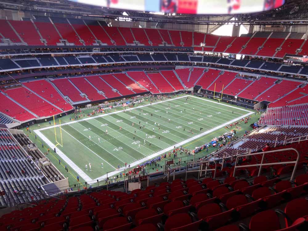 Mercedes Benz Stadium View From Upper Bowl 346 Vivid Seats